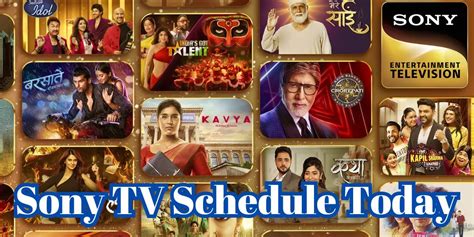 sony tv schedule|Sony LIV .